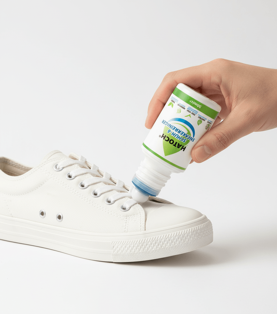 HATOCH Schuhreiniger 50ml - Anwendung auf Sneaker