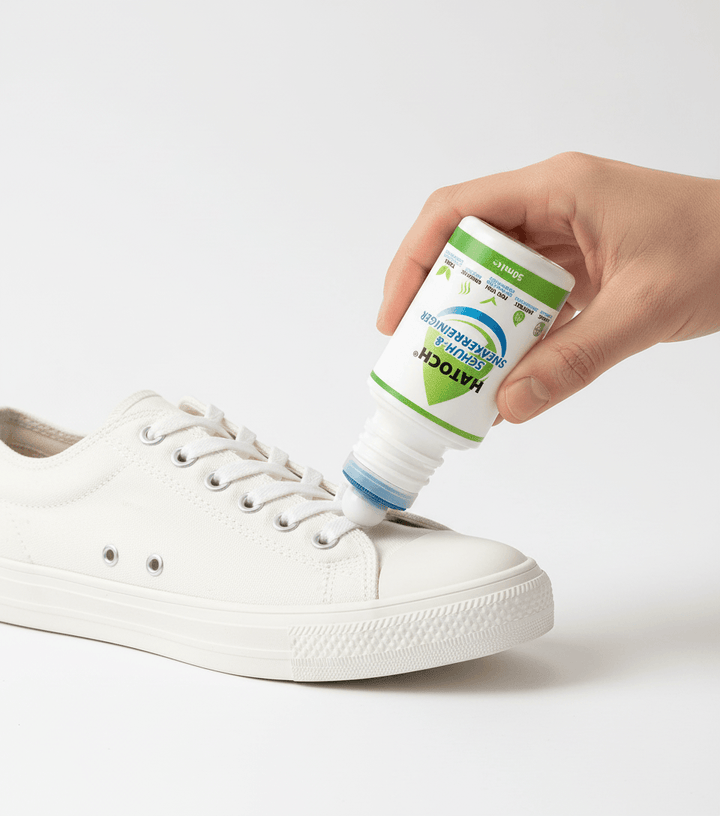 HATOCH Schuhreiniger 50ml - Anwendung auf Sneaker